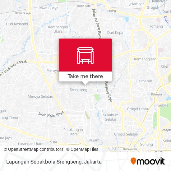 Lapangan Sepakbola Srengseng map