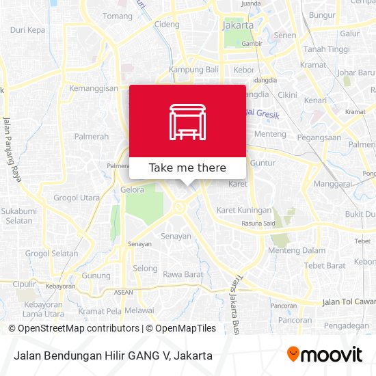 Jalan Bendungan Hilir GANG V map