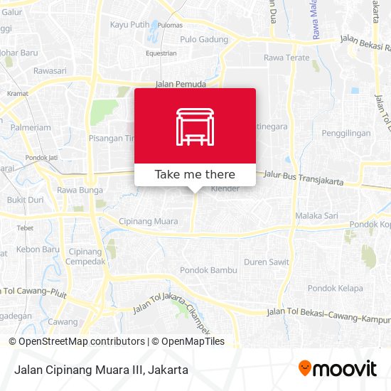 Jalan Cipinang Muara III map