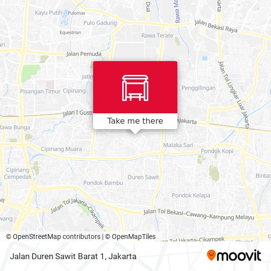 Jalan Duren Sawit Barat 1 map