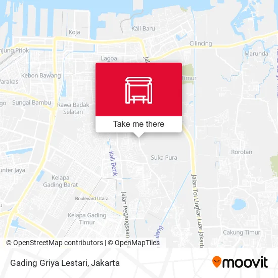 Gading Griya Lestari map
