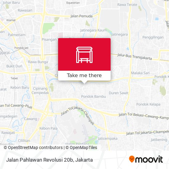 Jalan Pahlawan Revolusi 20b map