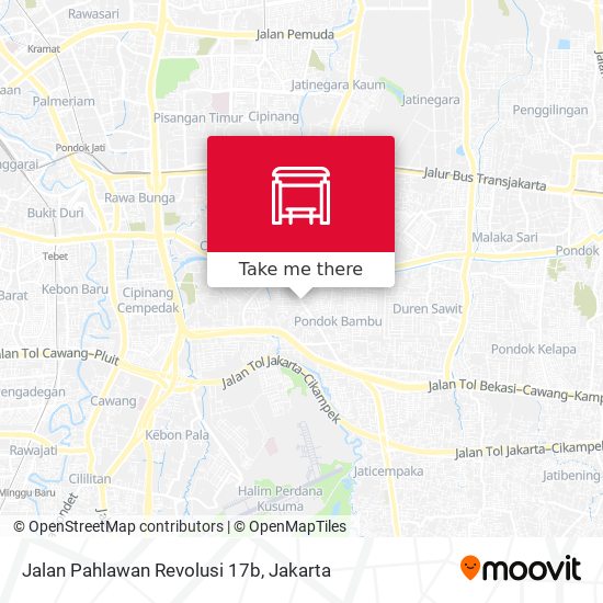 Jalan Pahlawan Revolusi 17b map