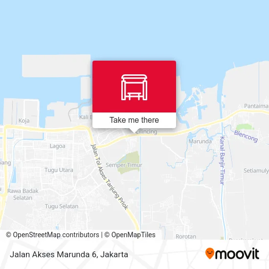 Jalan Akses Marunda 6 map