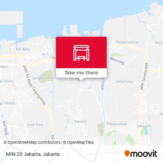 MIN 20 Jakarta map