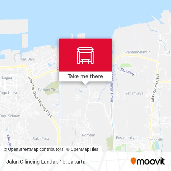 Jalan Cilincing Landak 1b map
