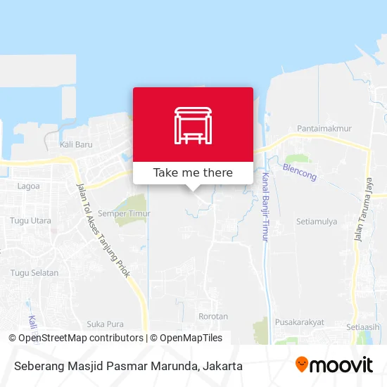 Seberang Masjid Pasmar Marunda map