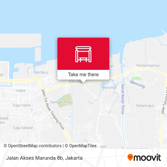 Jalan Akses Marunda 8b map