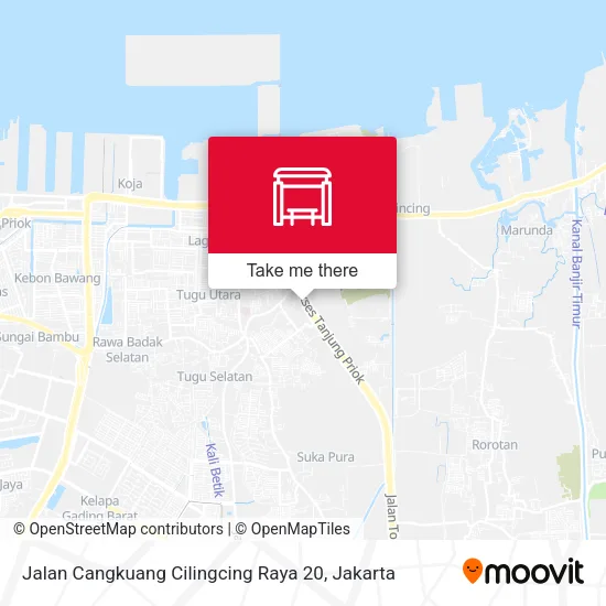 Jalan Cangkuang Cilingcing Raya 20 map