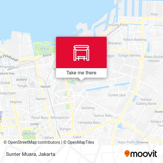 Sunter Muara map