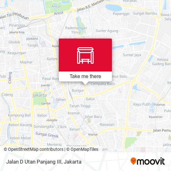Jalan D Utan Panjang III map