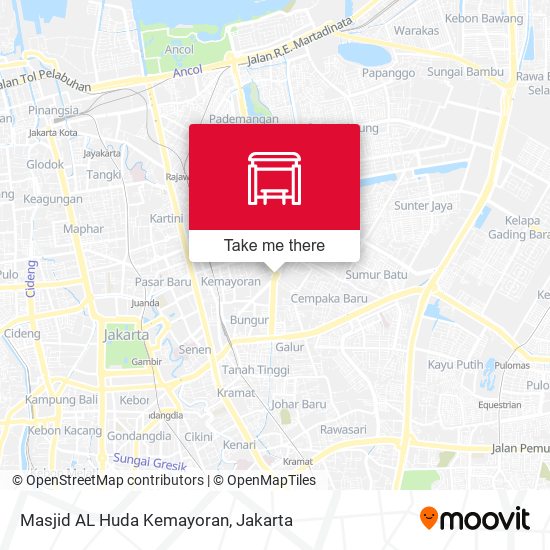 Masjid AL Huda Kemayoran map