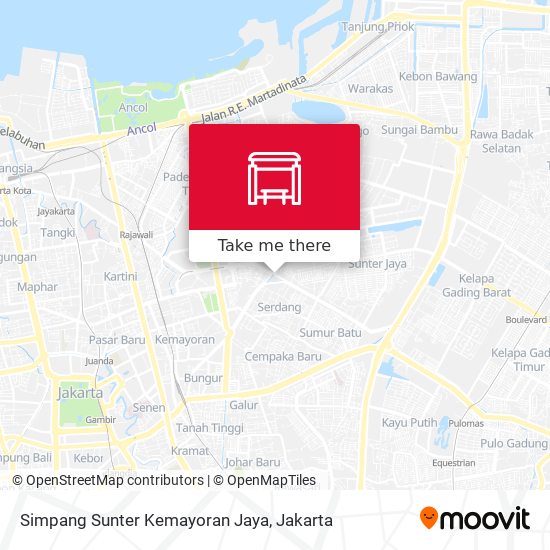 Simpang Sunter Kemayoran Jaya map