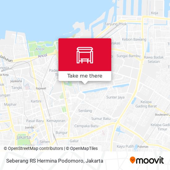 Seberang RS Hermina Podomoro map
