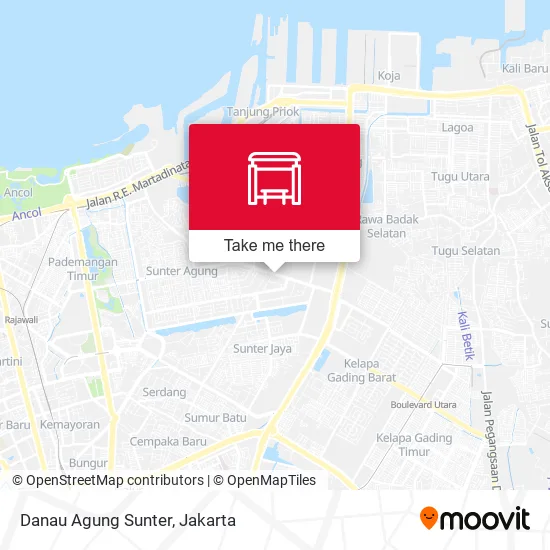 Danau Agung Sunter map
