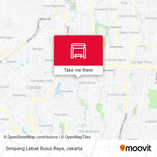 Simpang Lebak Bulus Raya map