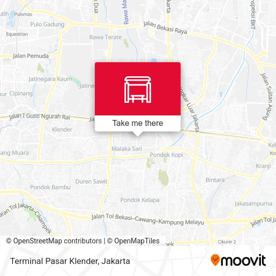Terminal Pasar Klender map