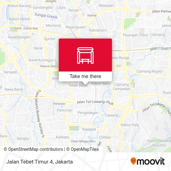 Jalan Tebet Timur 4 map