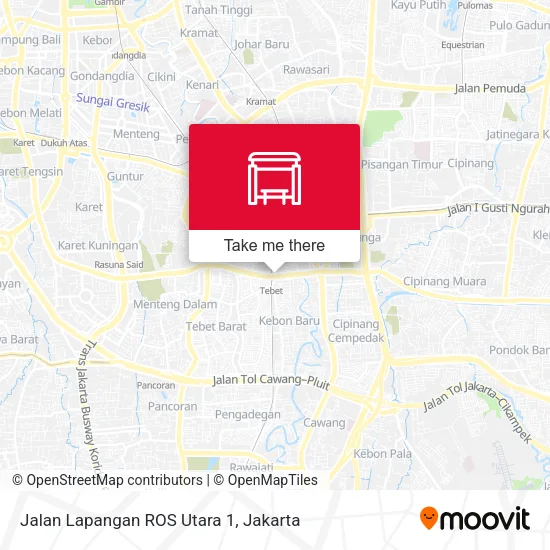 Jalan Lapangan ROS Utara 1 map