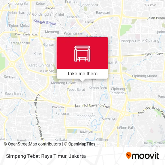 Simpang Tebet Raya Timur map