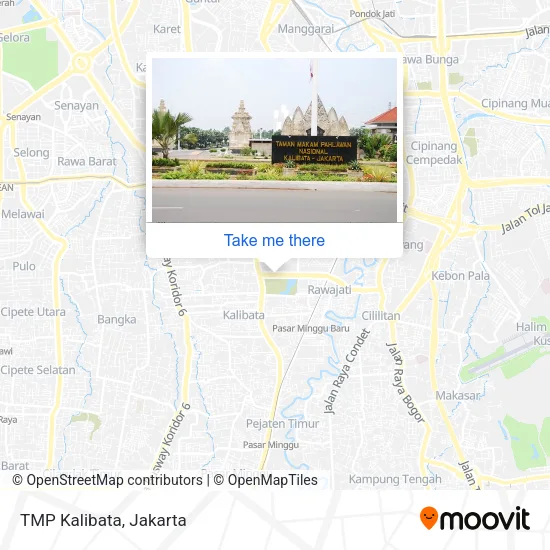 TMP Kalibata map