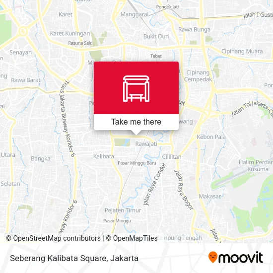 Seberang Kalibata Square map