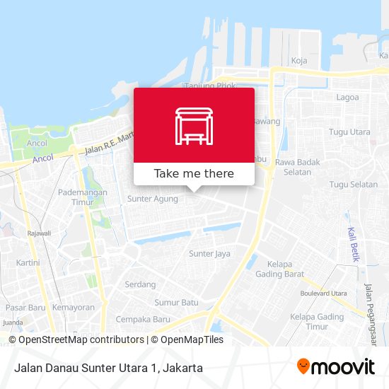 Jalan Danau Sunter Utara 1 map