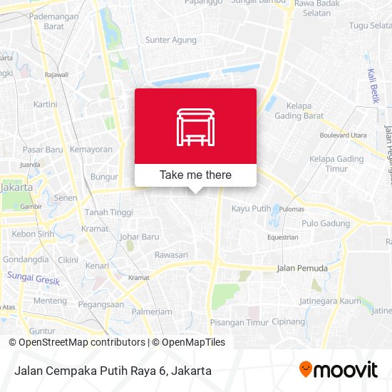 Jalan Cempaka Putih Raya  6 map