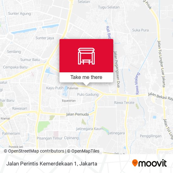 Jalan Perintis Kemerdekaan 1 map