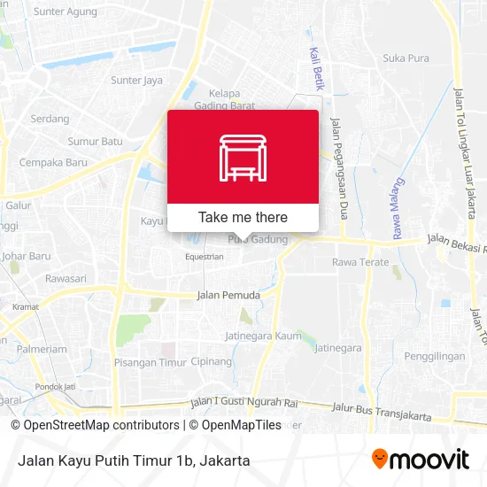 Jalan Kayu Putih Timur 1b map