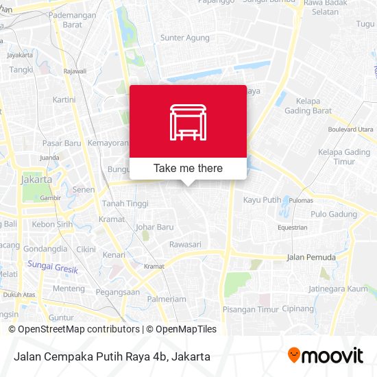 Jalan Cempaka Putih Raya 4b map