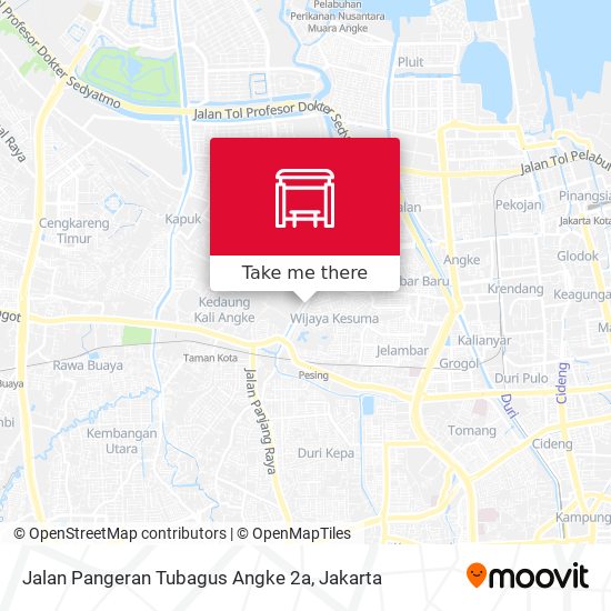 Jalan Pangeran Tubagus Angke 2a map