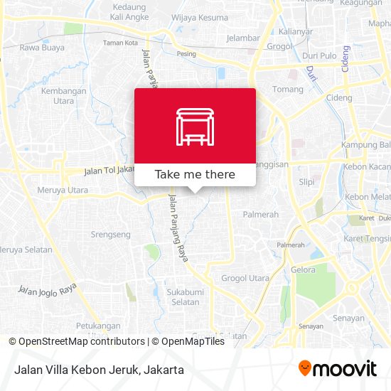 Jalan Villa Kebon Jeruk map