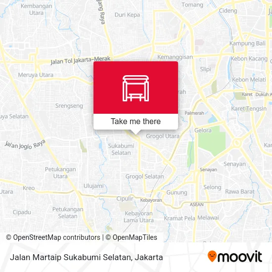 Jalan Martaip Sukabumi Selatan map