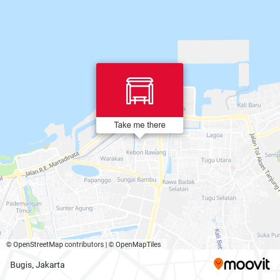 Bugis map