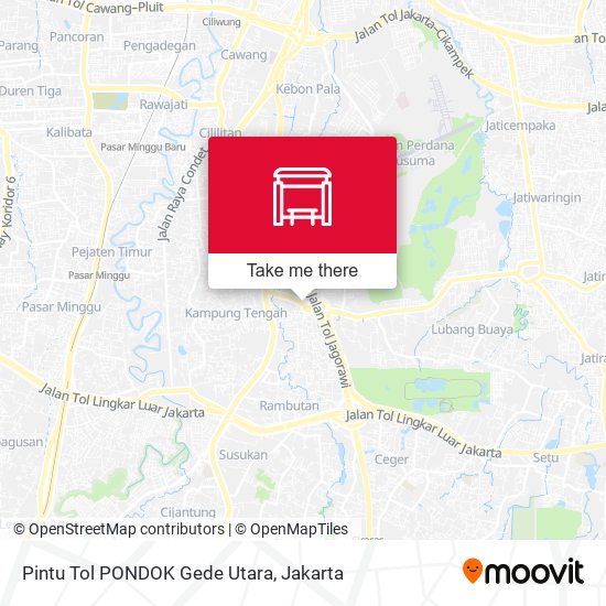 Pintu Tol PONDOK Gede Utara map