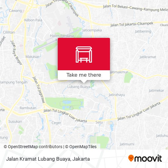 Jalan Kramat Lubang Buaya map
