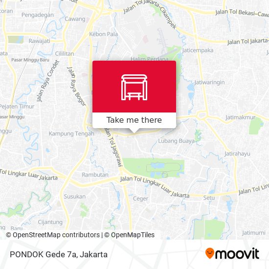 PONDOK Gede 7a map