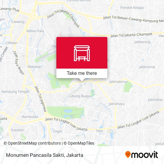 Monumen Pancasila Sakti map