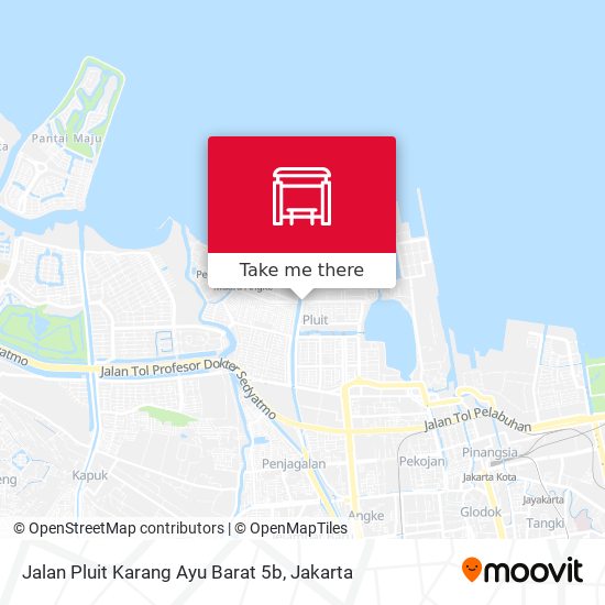 Jalan Pluit Karang Ayu Barat 5b map