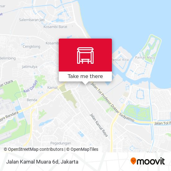 Jalan Kamal Muara 6d map