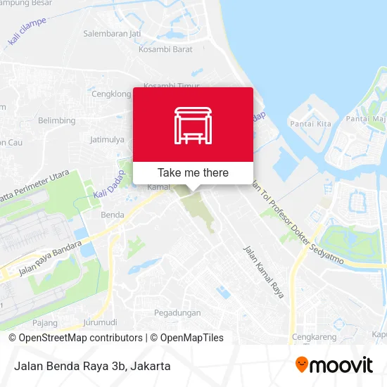 Jalan Benda Raya 3b map