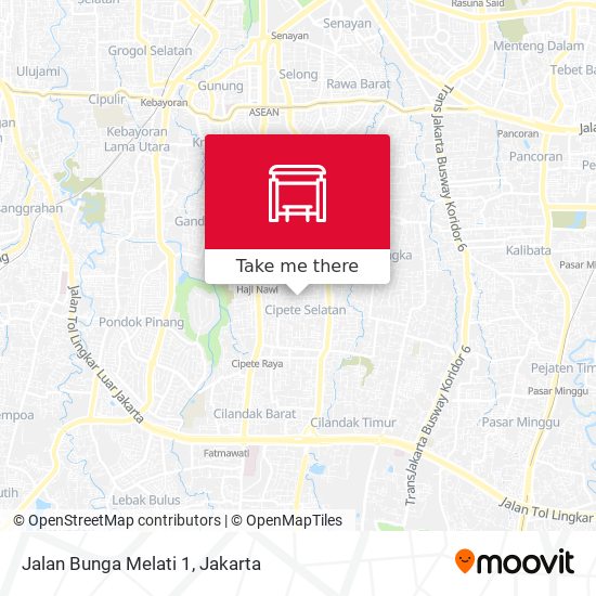 Jalan Bunga Melati 1 map