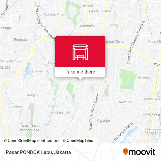 Pasar PONDOK Labu map