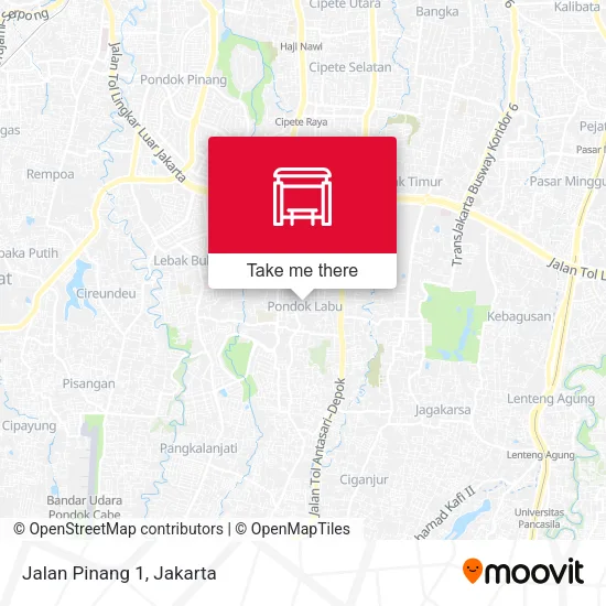 Jalan Pinang 1 map