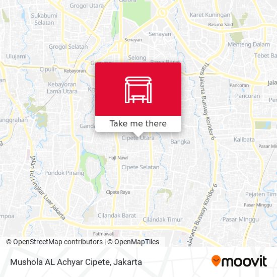 Mushola AL Achyar Cipete map