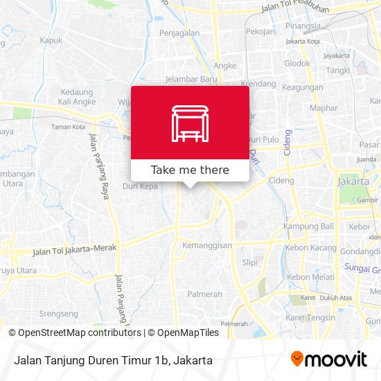 Jalan Tanjung Duren Timur 1b map