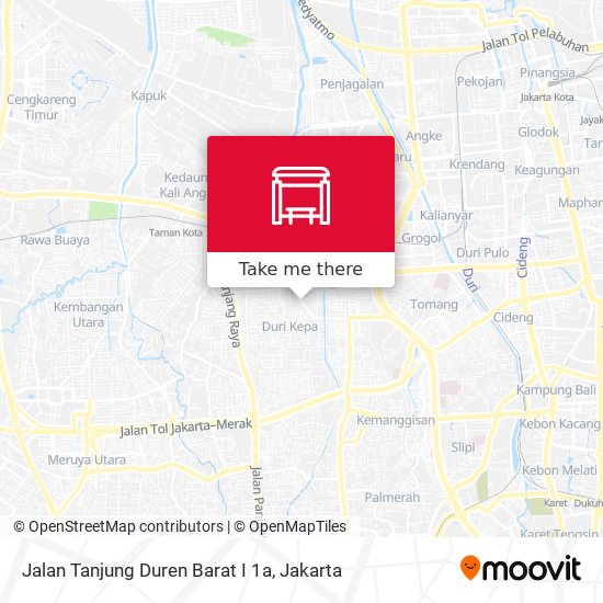 Jalan Tanjung Duren Barat I 1a map