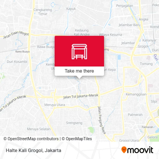 Halte Kali Grogol map