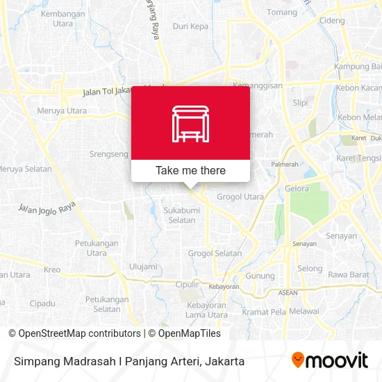Simpang Madrasah I Panjang Arteri map